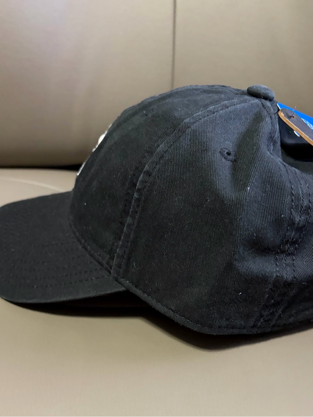 BNWT ADIDAS M ORIGINALS RELAXED STRAPBACK HAT CAP BLACK & WHITE #BH7137 OSFM - Picture 10 of 13